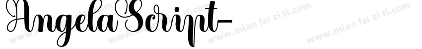 Angela Script字体转换